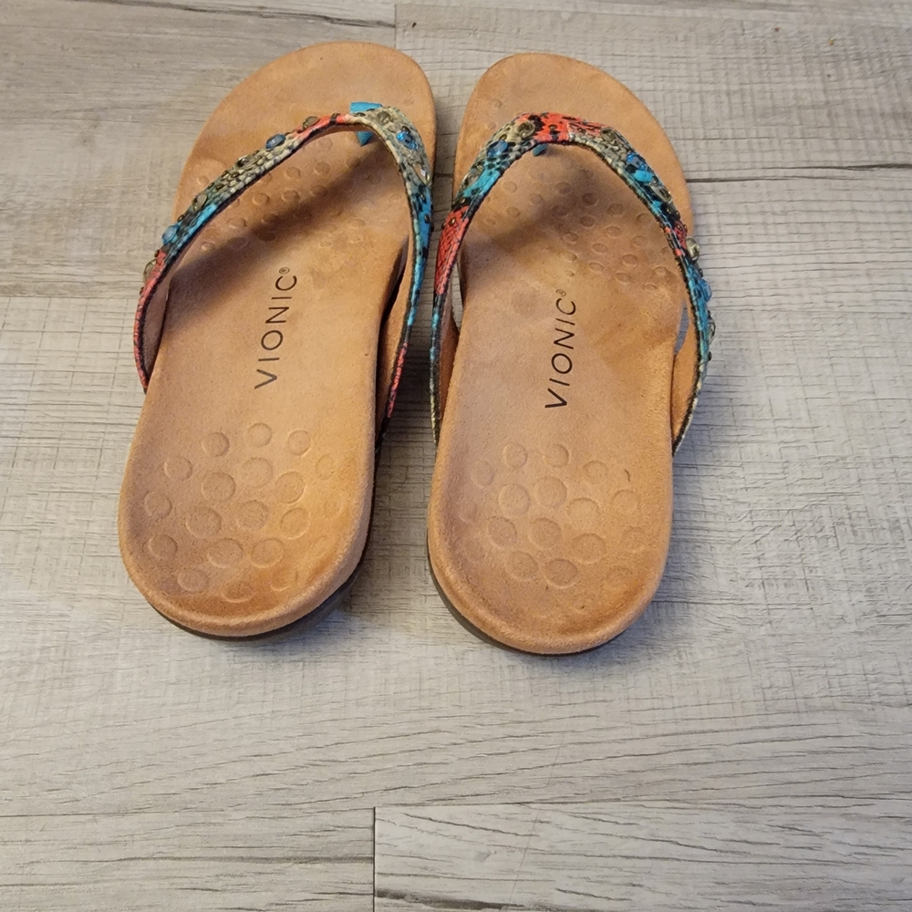 Vionic Women's Multicolor Sequin Sandals - Picture 4 of 6